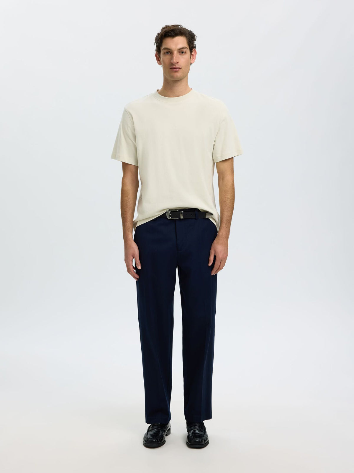 Selected - Mid Weight O-Neck Tee