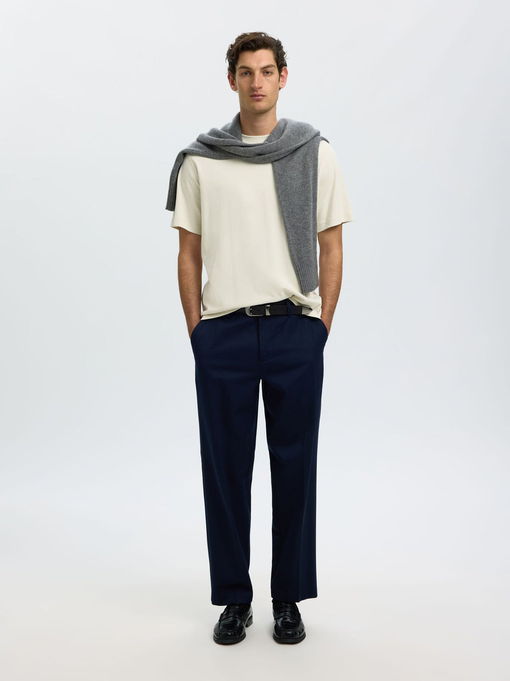 Selected - Mid Weight O-Neck Tee