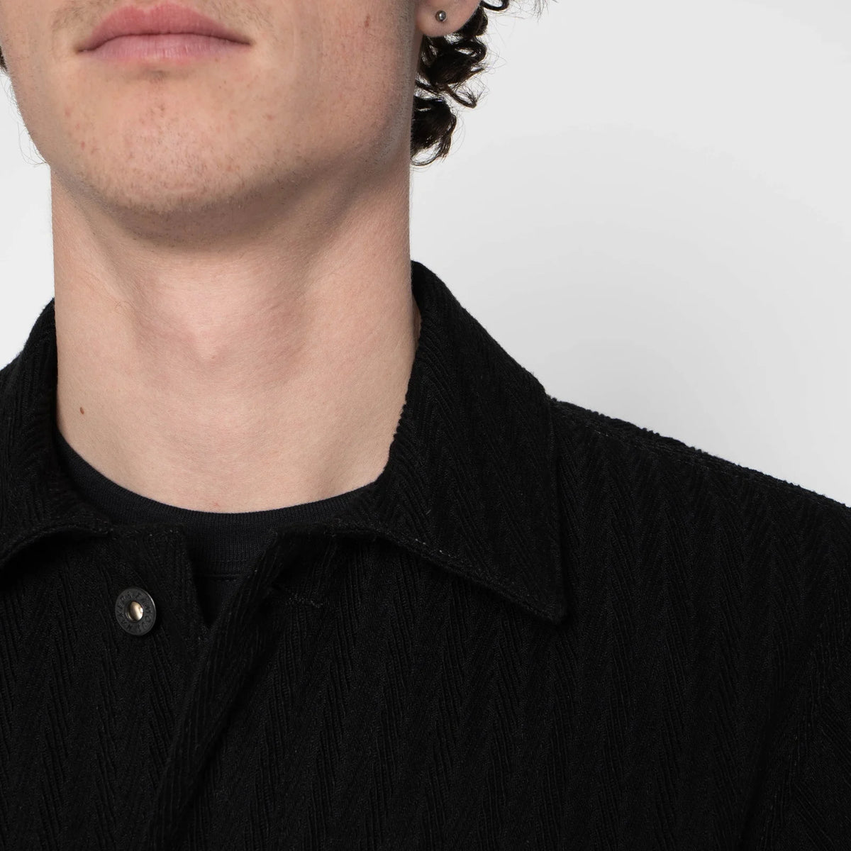 Naked & Famous Denim - Chore Coat - Black Sugiaya