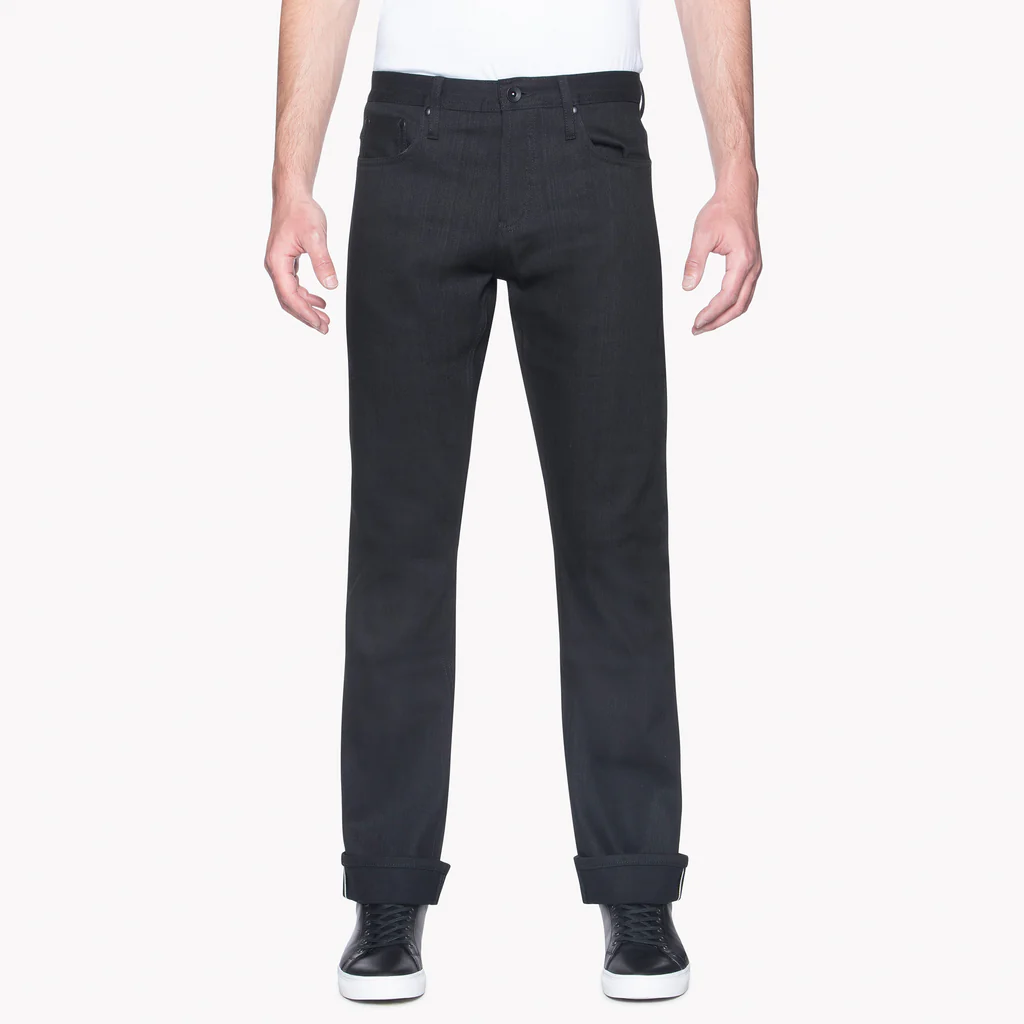 Unbranded - Straight Fit - 11oz Solid Black Selvedge