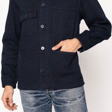 Load image into Gallery viewer, Naked &amp; Famous - Chore Coat - Indigo Sashiko
