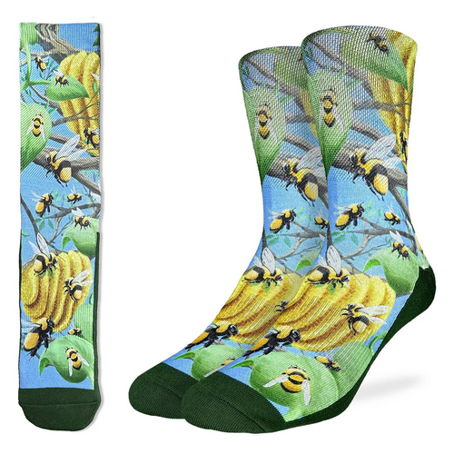 Good Luck Socks - Honey Bees Active Fit Socks