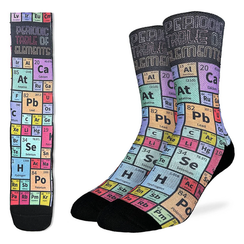 Good Luck Socks - Periodic Table of Elements Active Fit Socks