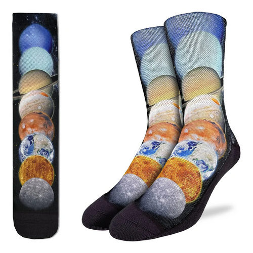 Good Luck Socks - Planets of the Solar System Active Fit Socks