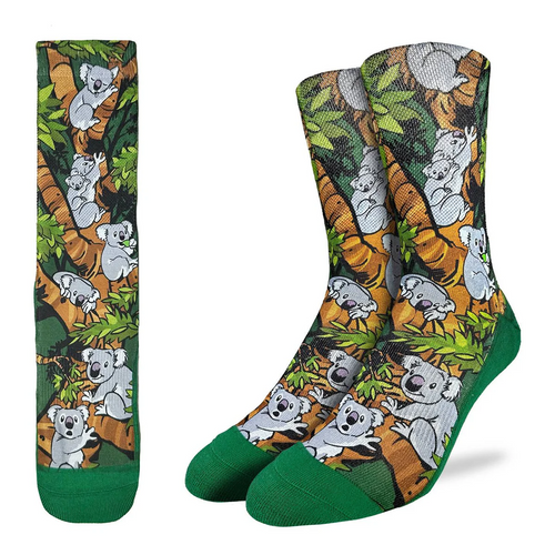 Good Luck Socks - Koalas Hanging Out Active Fit Socks