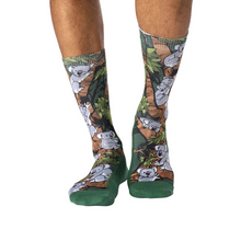 Load image into Gallery viewer, Good Luck Socks - Koalas Hanging Out Active Fit Socks
