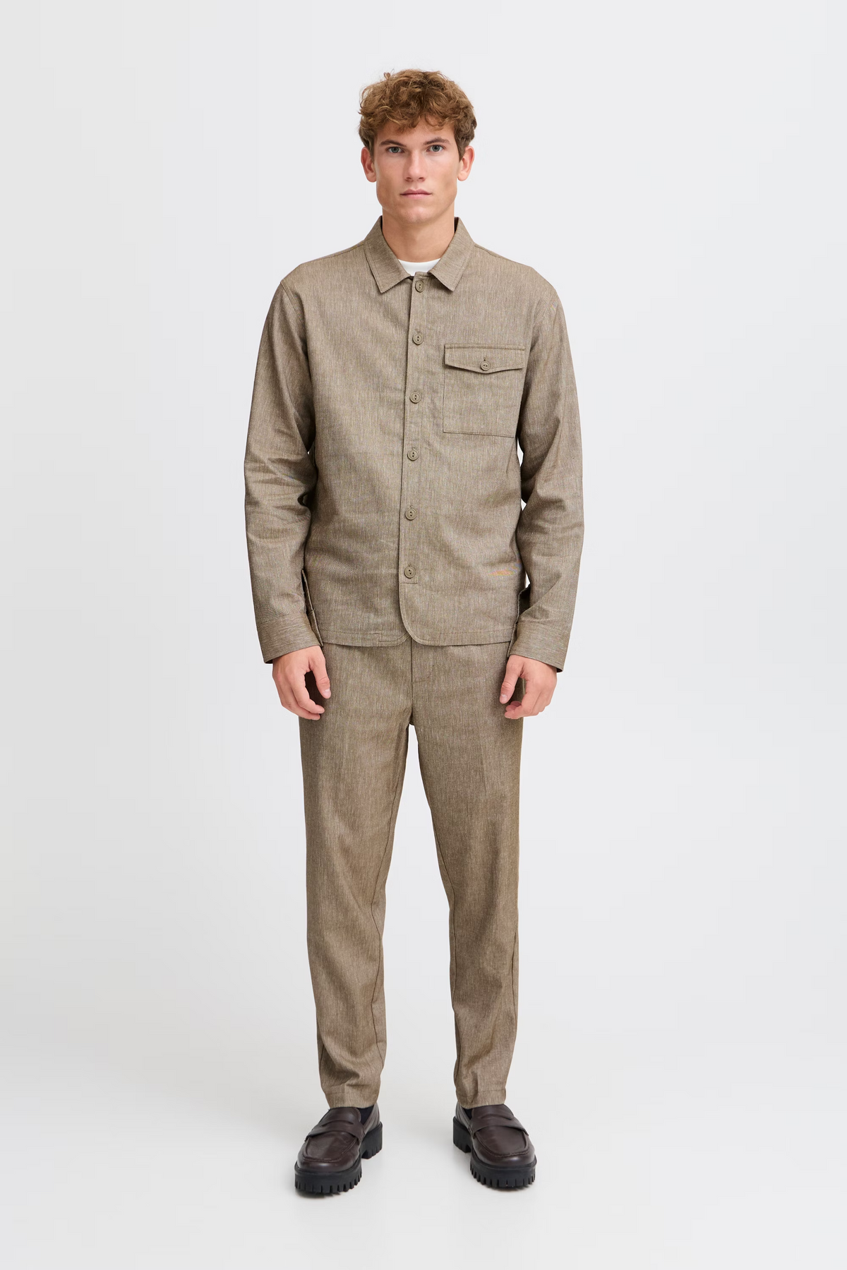 Casual Friday - Pilou Drawstring Linen Mix Pants