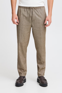 Casual Friday - Pilou Drawstring Linen Mix Pants