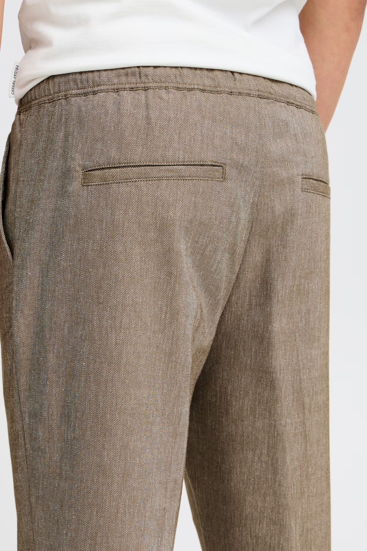 Casual Friday - Pilou Drawstring Linen Mix Pants