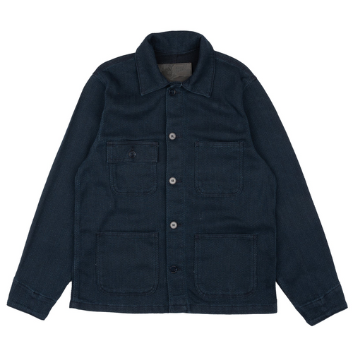 Naked & Famous - Chore Coat - Yagasuri Denim