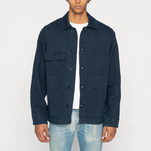 Naked & Famous - Chore Coat - Yagasuri Denim