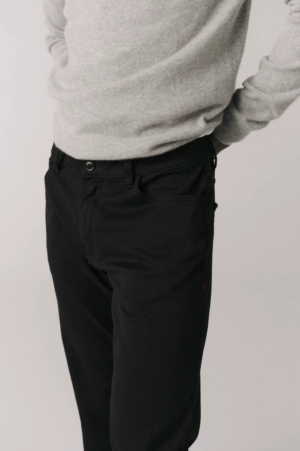 Warp + Weft - AMS Slim Twill Pant - Black