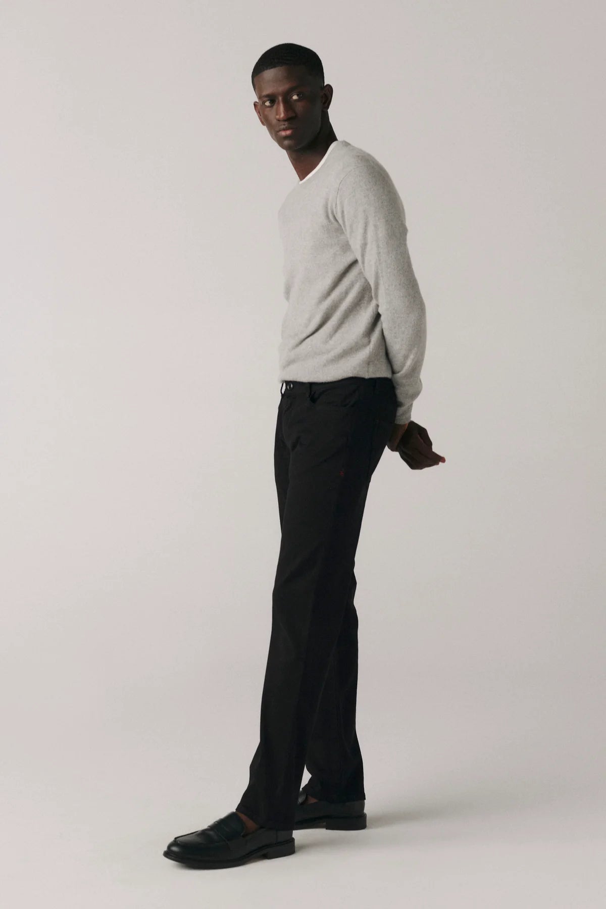 Warp + Weft - AMS Slim Twill Pant - Black