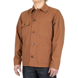 Naked & Famous - Chore Coat - Brick Canvas