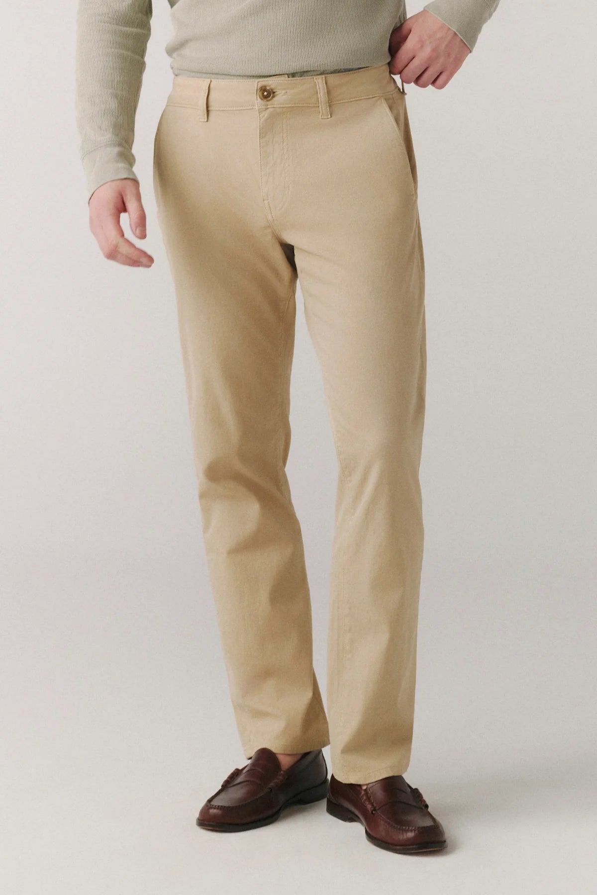 Warp + Weft - Ord Straight Twill Trouser - Weathered Oak