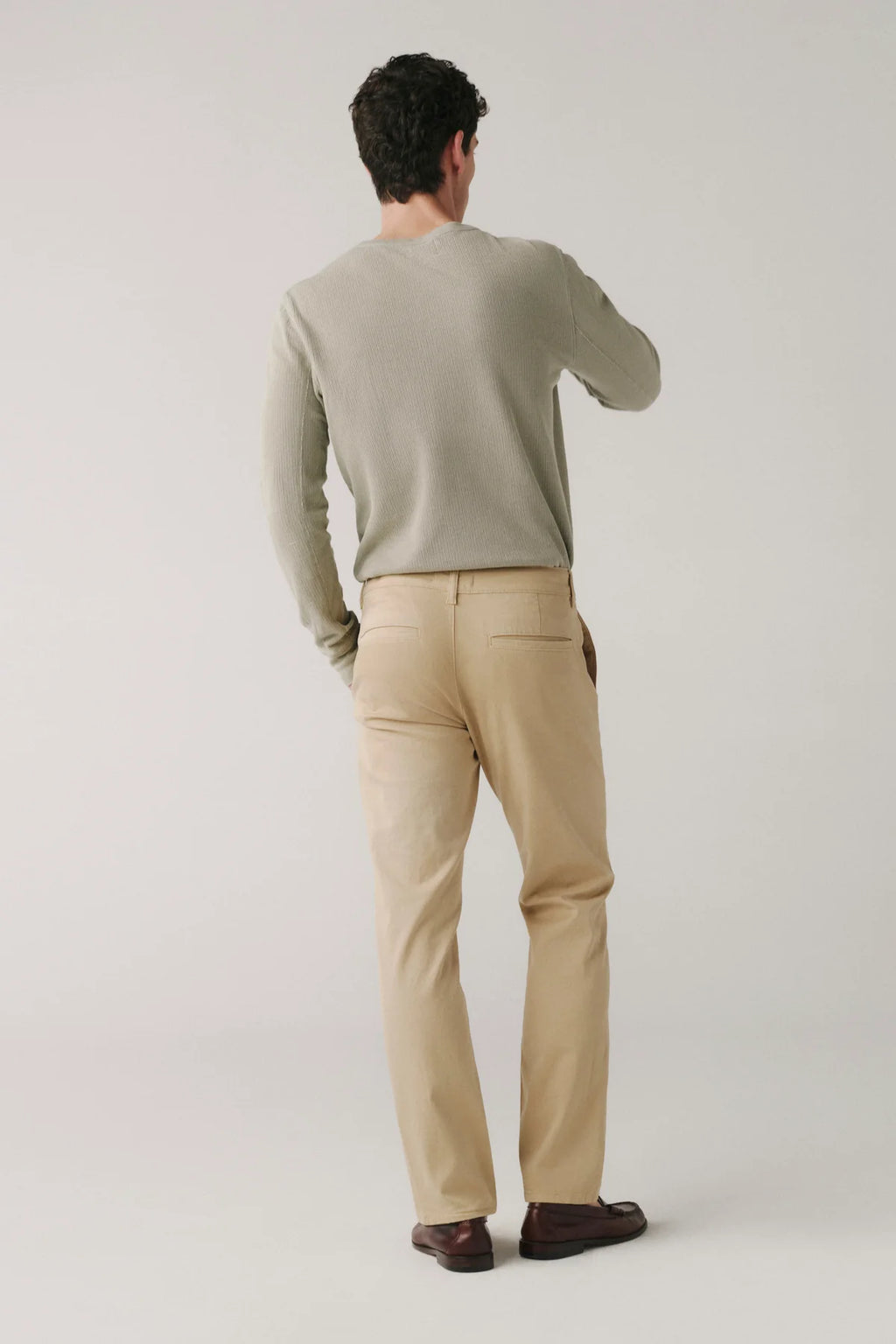 Warp + Weft - Ord Straight Twill Trouser - Weathered Oak