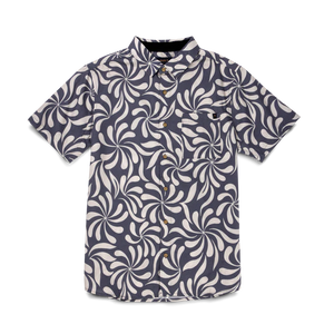 Roark - Journey Woven SS Shirt - Abstract Swirl Slate