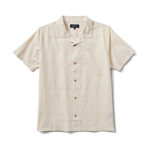 Roark - Gonzo Woven SS Shirt - Bone Plaid