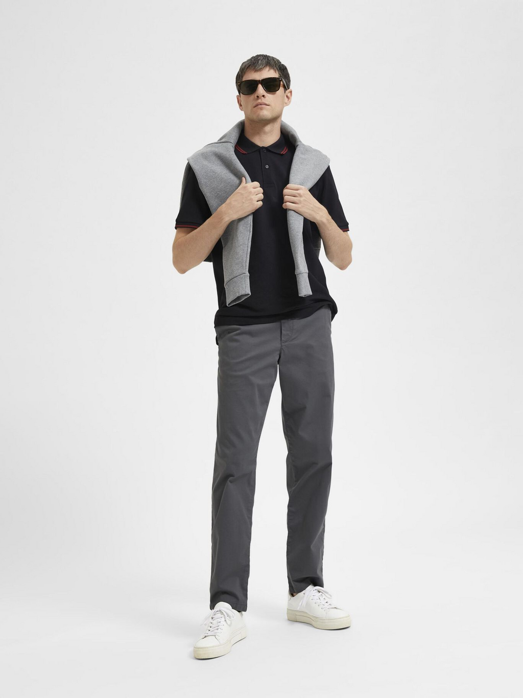 Selected - 196 Straight Flex Chinos