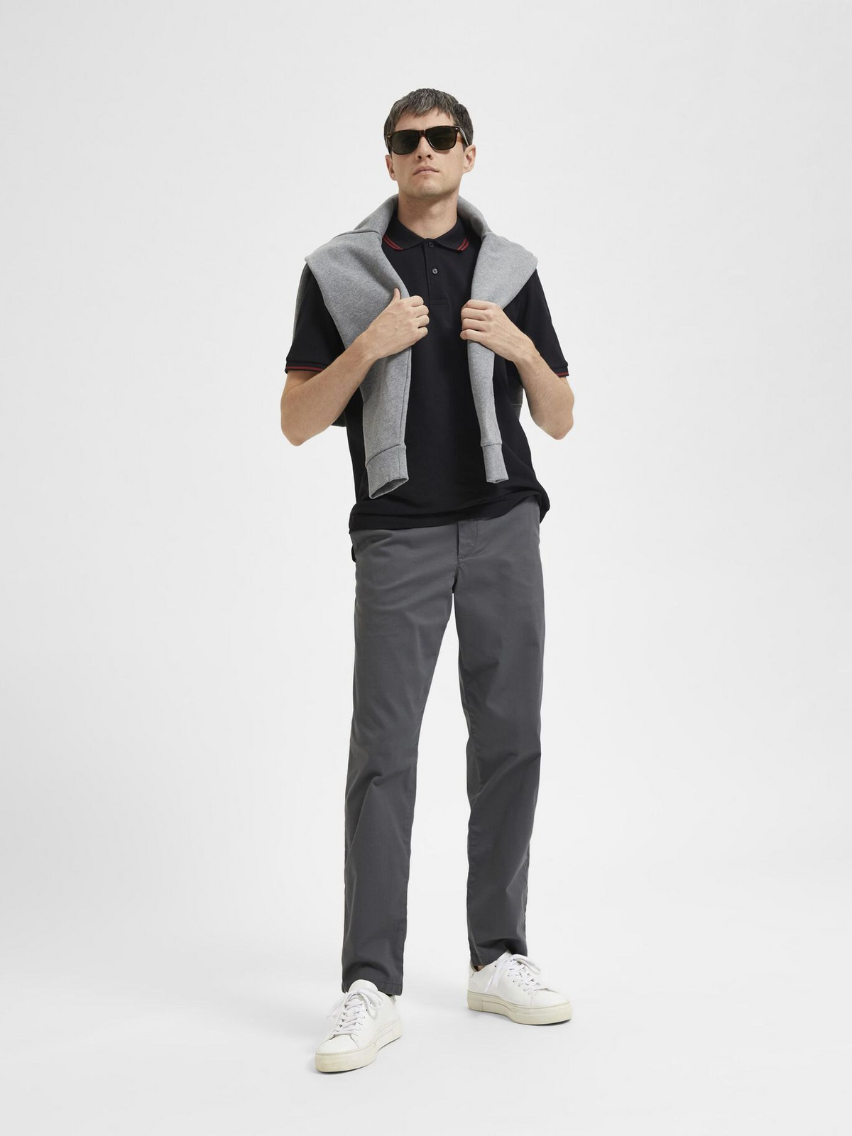 Selected - 196 Straight Flex Chinos