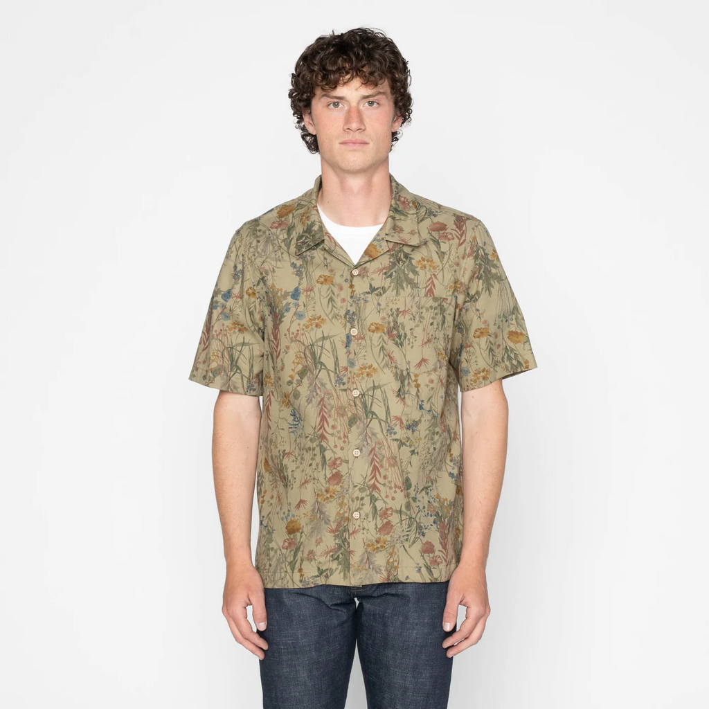 Naked & Famous - Aloha Shirt - Flowers Painting