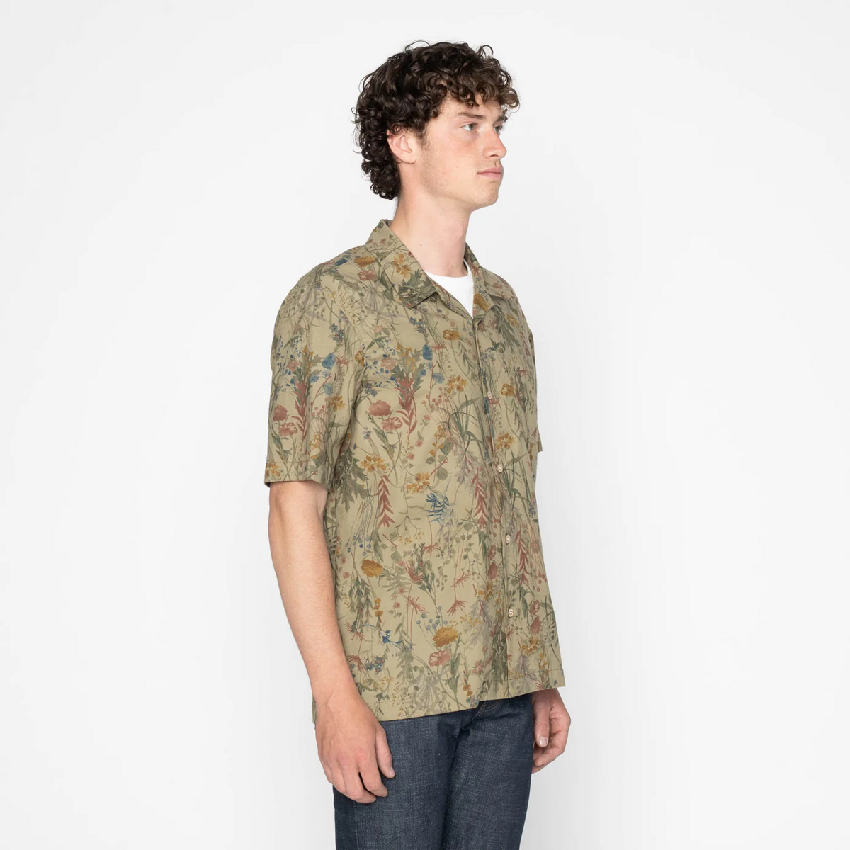 Naked & Famous - Aloha Shirt - Flowers Painting