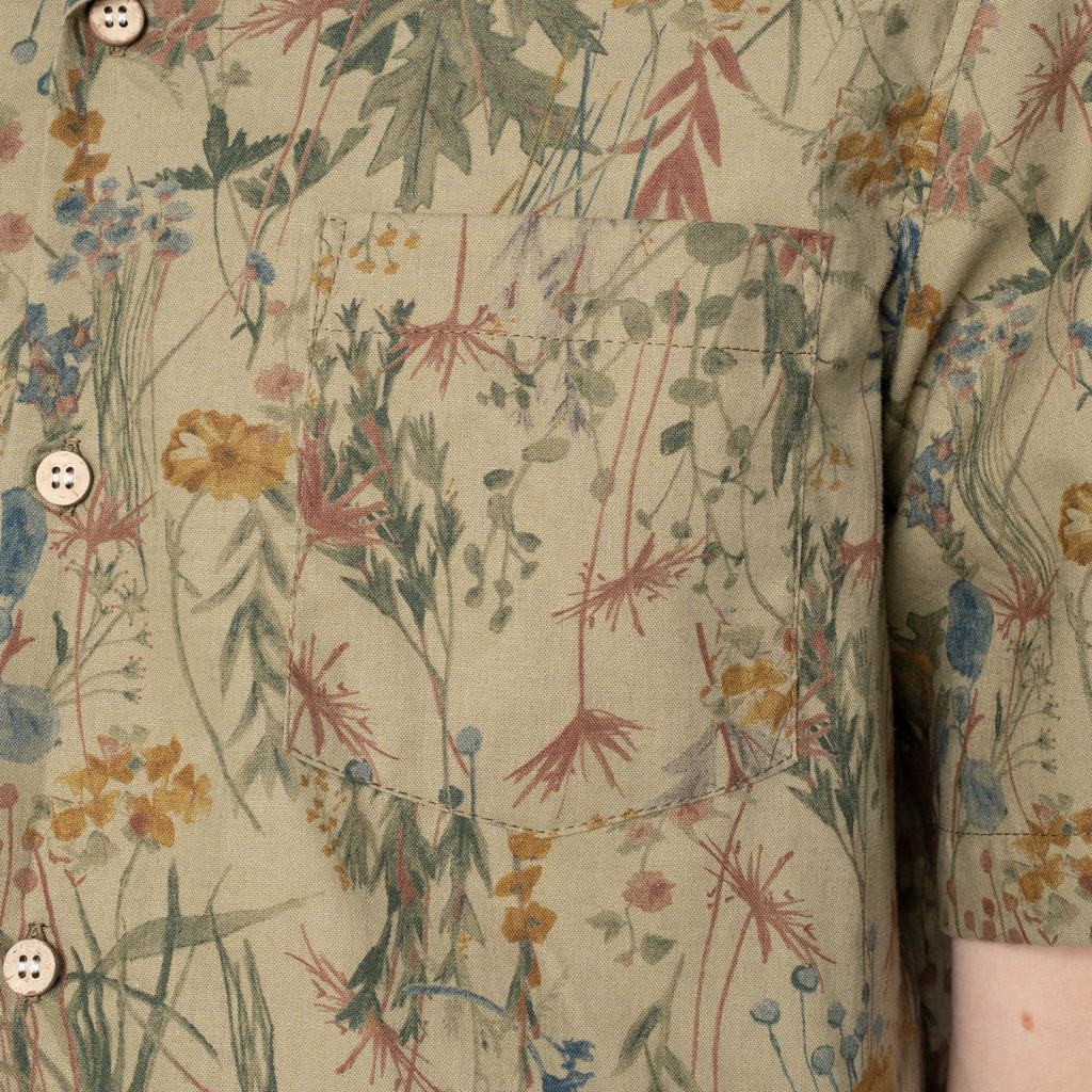 Naked & Famous - Aloha Shirt - Flowers Painting