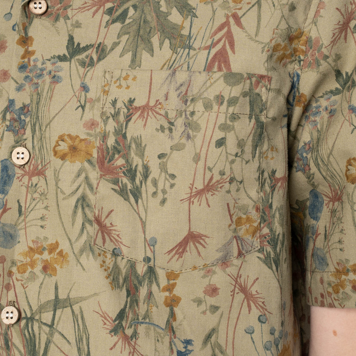 Naked & Famous - Aloha Shirt - Flowers Painting