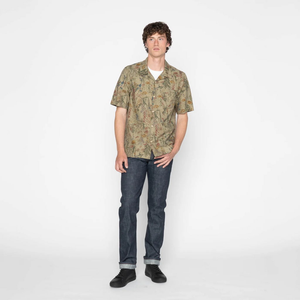 Naked & Famous - Aloha Shirt - Flowers Painting
