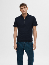 Load image into Gallery viewer, Selected - Fave Zip Polo Shirt