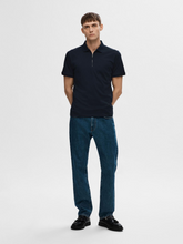 Load image into Gallery viewer, Selected - Fave Zip Polo Shirt