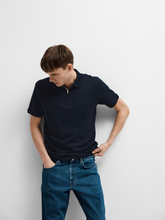 Load image into Gallery viewer, Selected - Fave Zip Polo Shirt