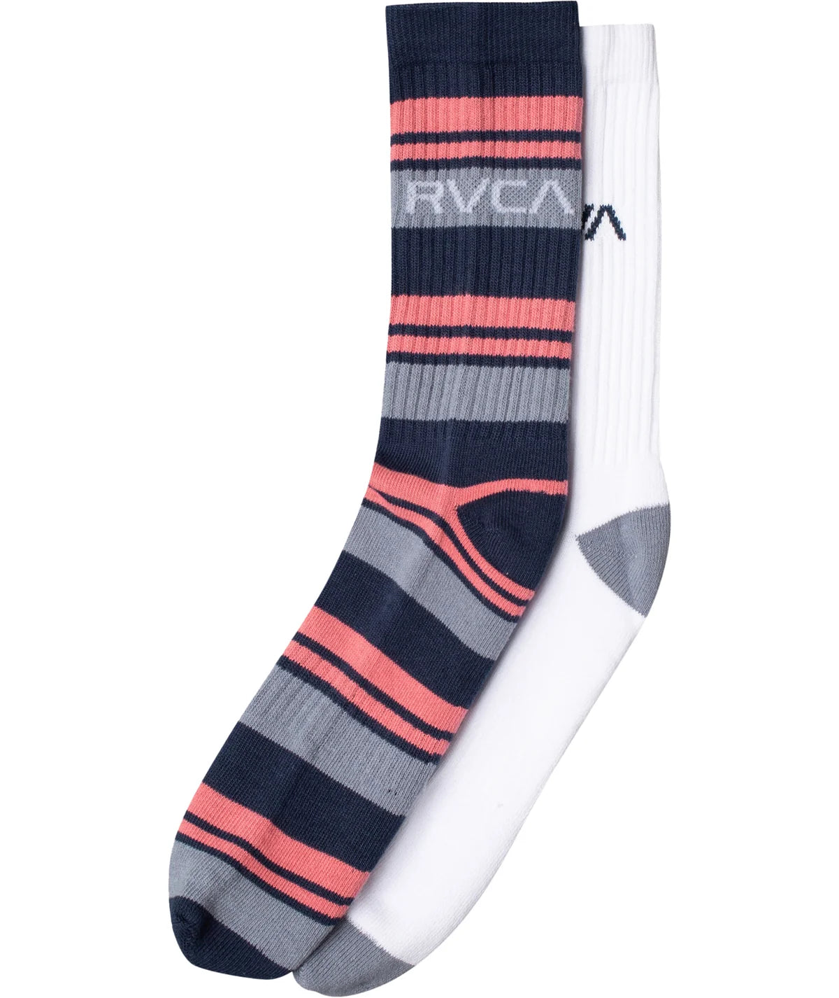 RVCA - 2-Pack Curtis Stripe Crew Socks