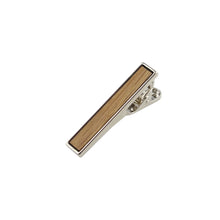 Load image into Gallery viewer, DiBi - Wooden Inlay Silver Tie Bar