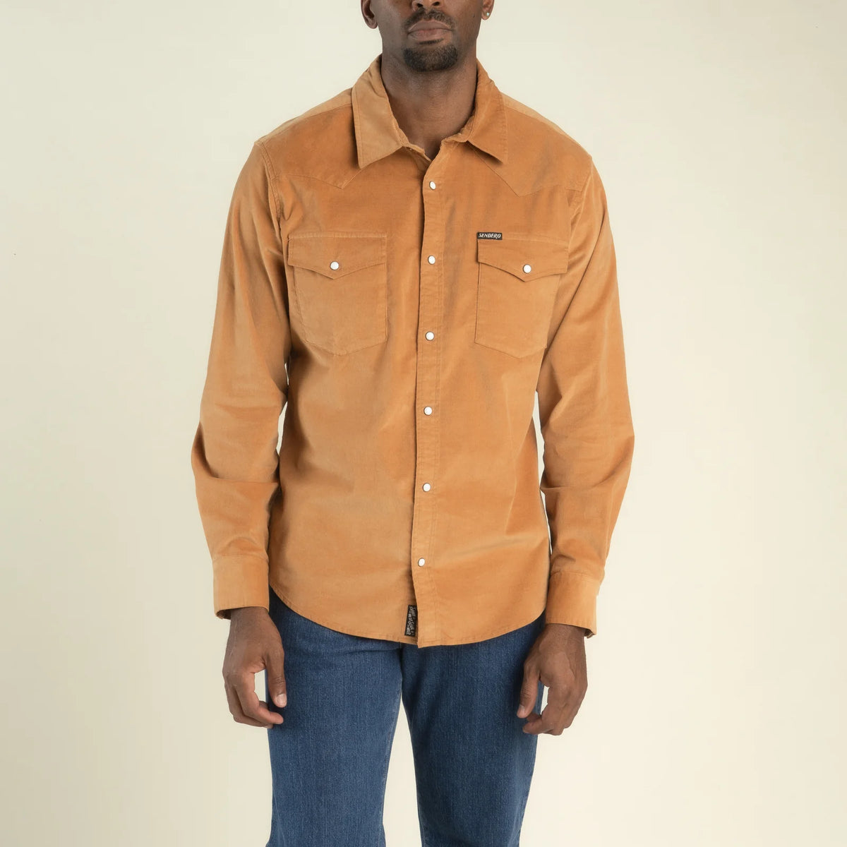 Sendero Provisions Co. The Wyatt Pearl Snap Long Sleeve Corduroy Shirt