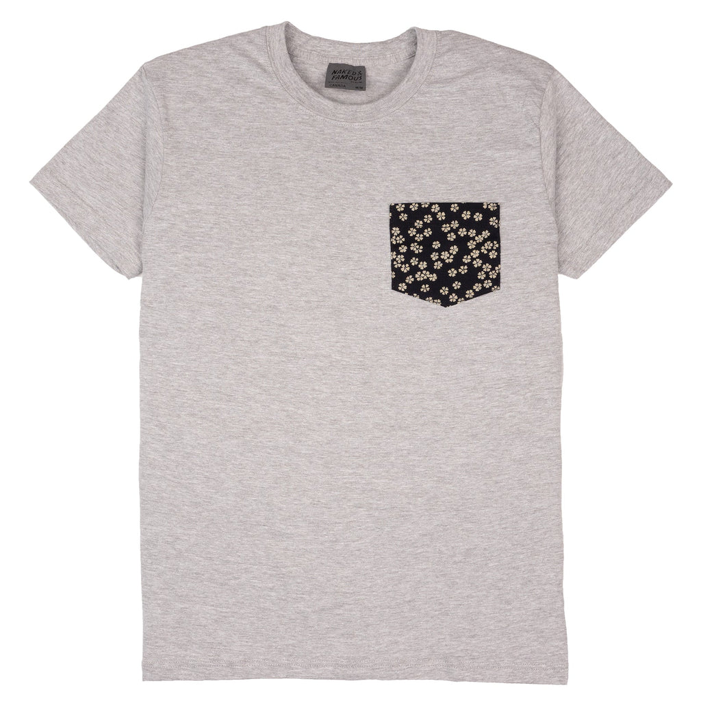 Naked & Famous - Pocket Tee - Kimono Flowers