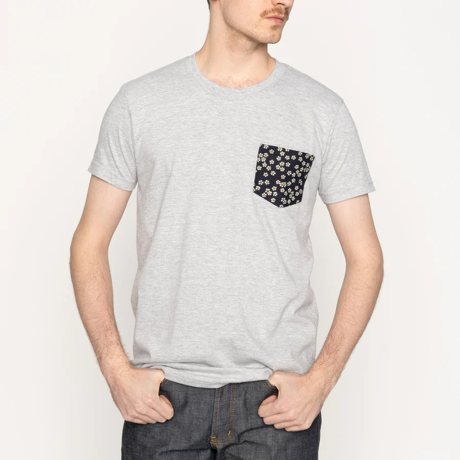 Naked & Famous - Pocket Tee - Kimono Flowers
