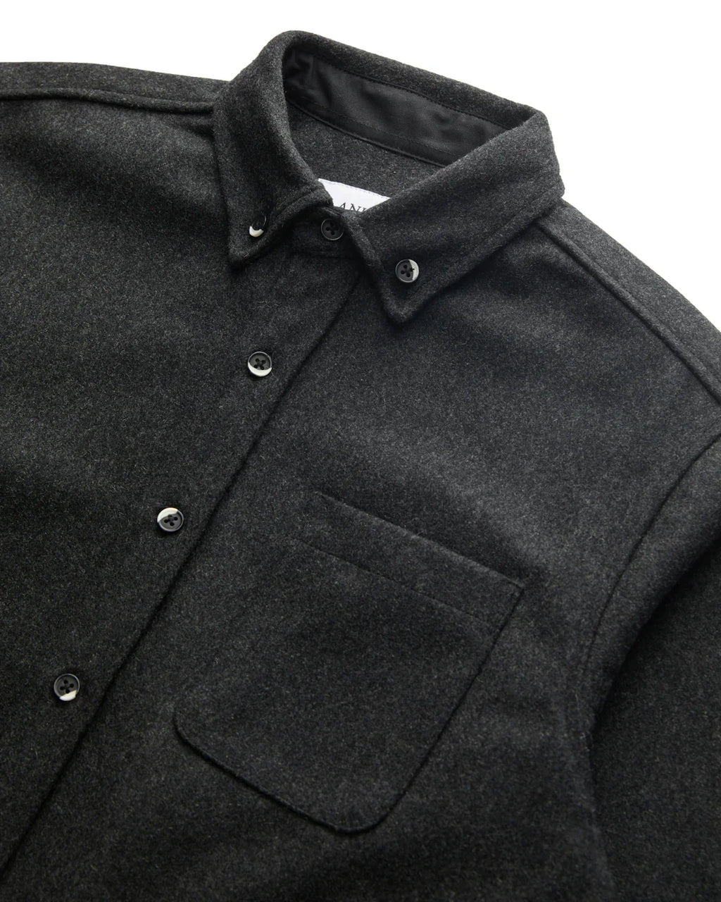 Anian - Modern Melton Wool Overshirt