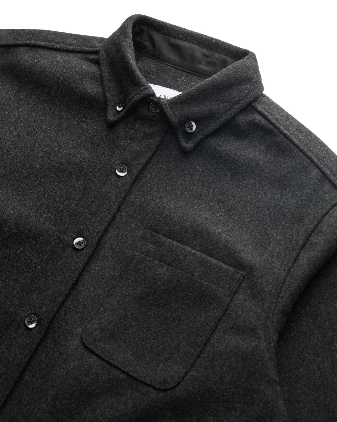 Anian - Modern Melton Wool Overshirt