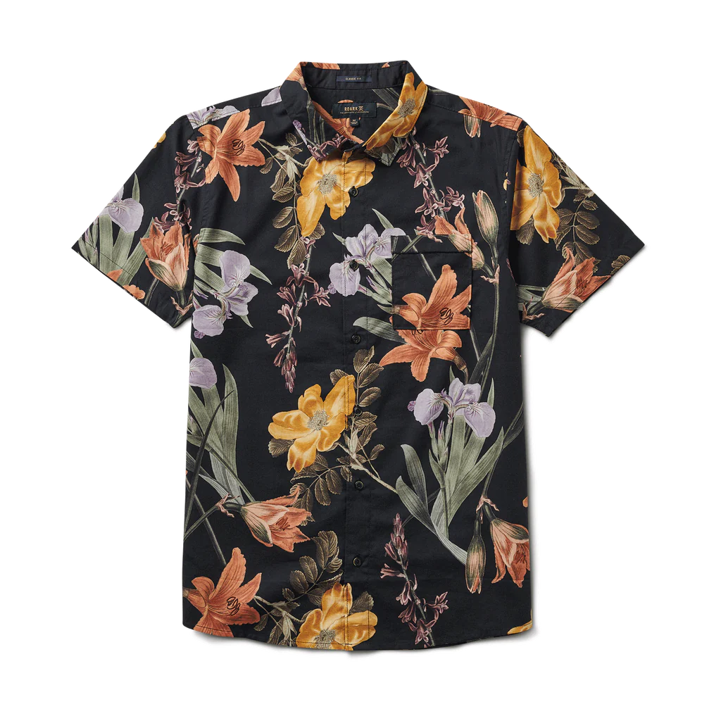 Roark - Journey Shirt - Black Far East Floral