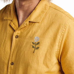 Roark - Gonzo Camp Collar Shirt - Dusty Gold Kampai
