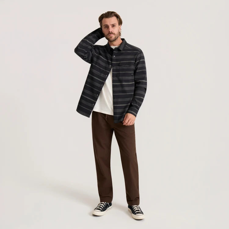 Roark - Diablo Flannel - Black Stripes