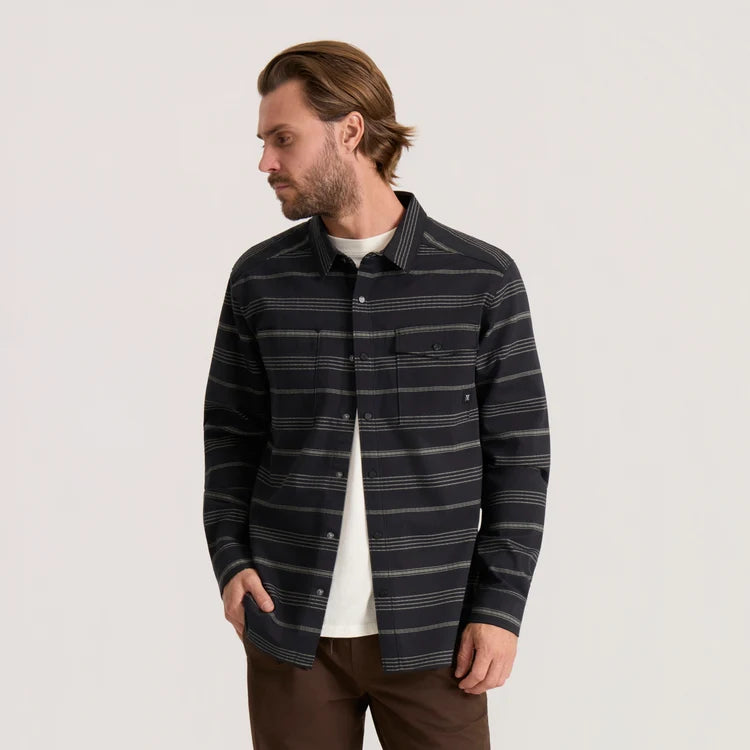 Roark - Diablo Flannel - Black Stripes