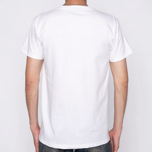 Naked & Famous - Pocket Tee White Muted Flowers Organic