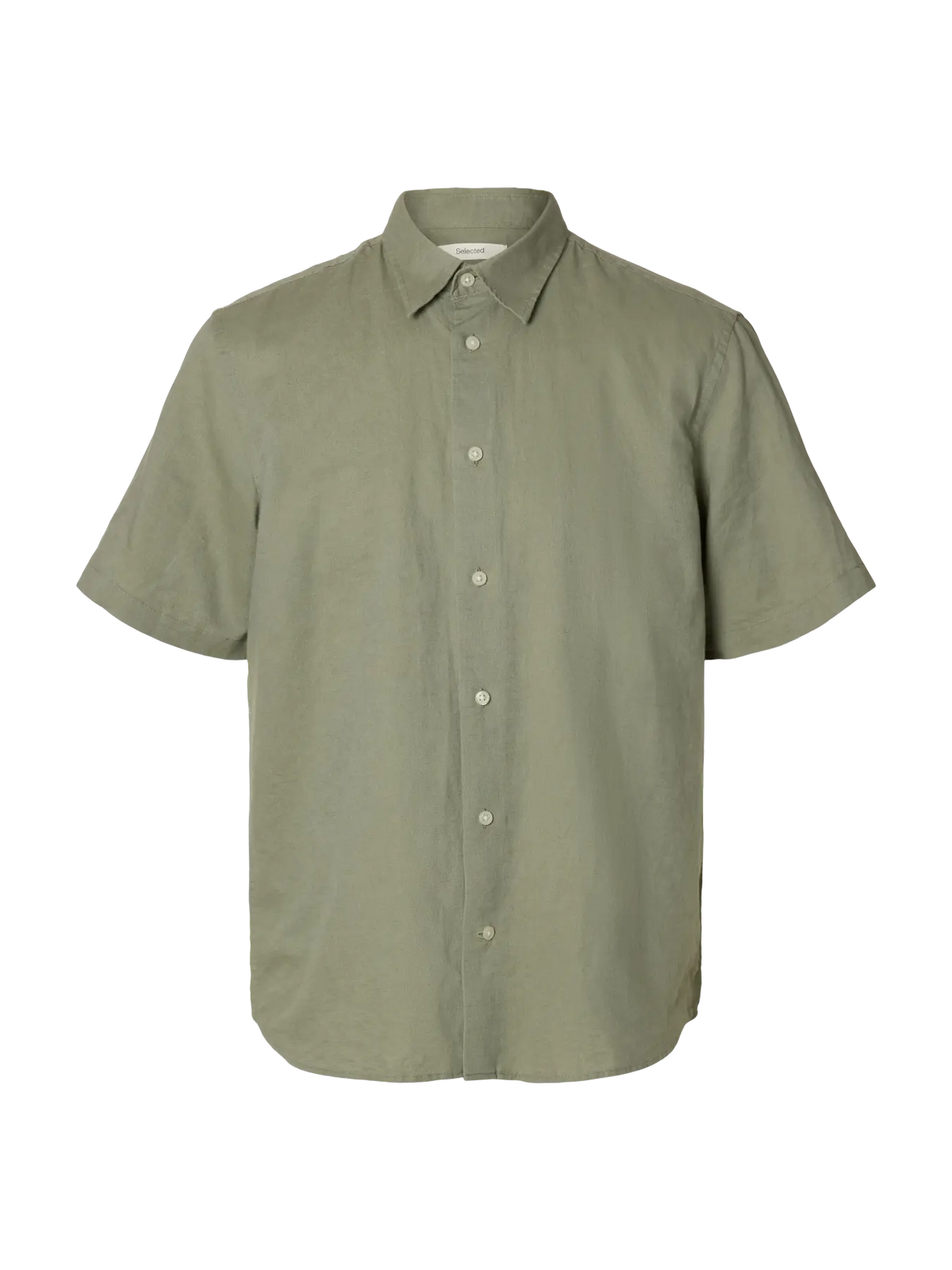Selected - Claus Clay Linen Blend Short Sleeve Shirt
