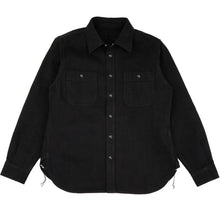 Load image into Gallery viewer, Unbranded Work Shirt - 12 oz. solid black selvedge