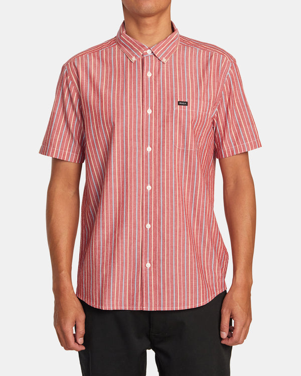 RVCA - Daybreak Stripe Short Sleeve Shirt