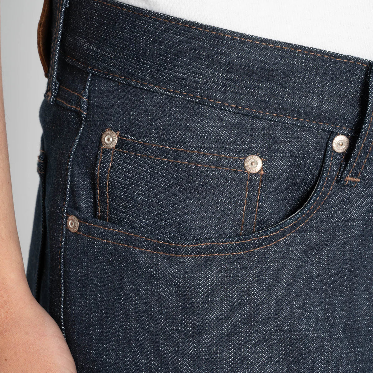 Naked & Famous Denim - True Guy - Greencast Slub Stretch Selvedge