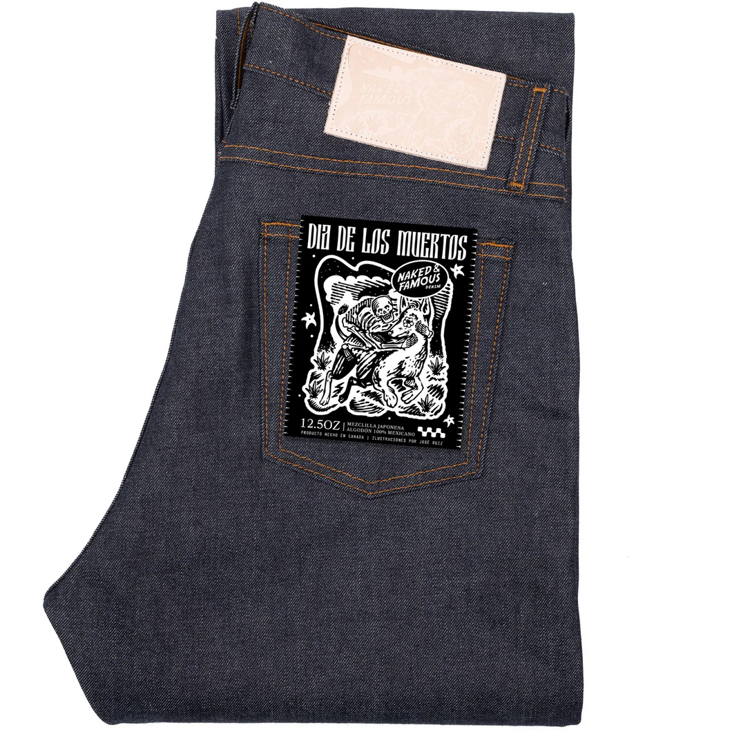 Naked & Famous - True Guy - Dia De Los Muertos Selvedge