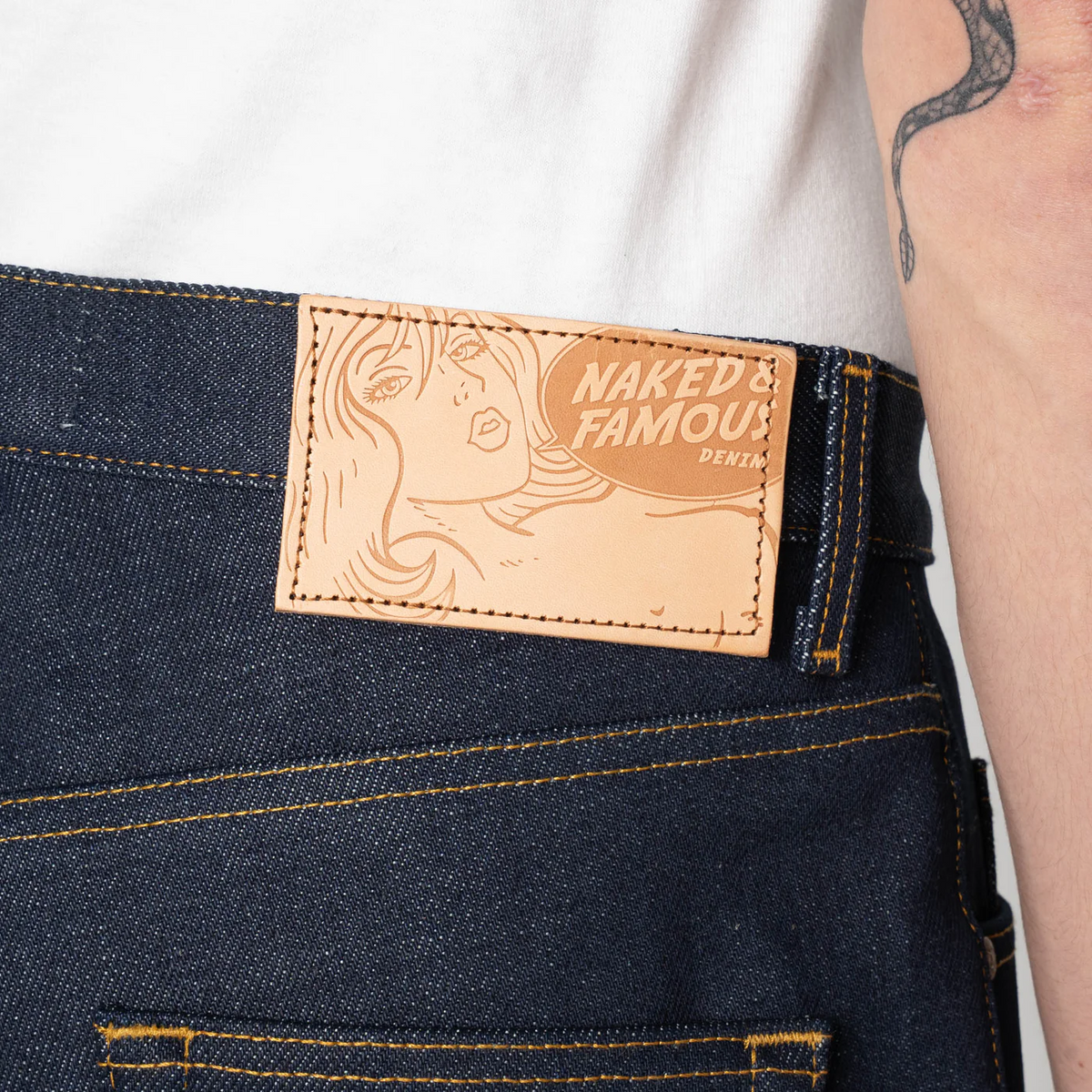 Naked & Famous Denim - Easy Guy - Dirty Elephant 14 Selvedge